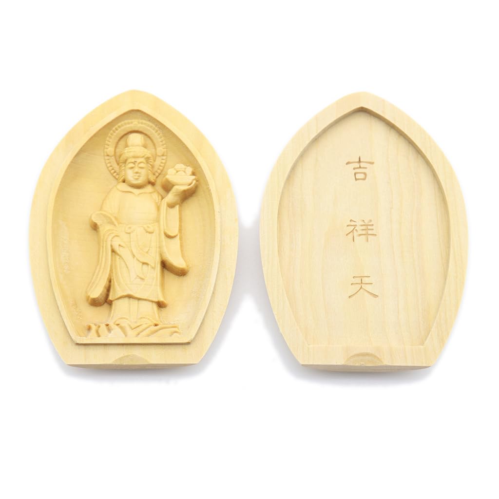 

специальная буддийская статуя Киссётен подставка для благовоний божество-защитник Будды Счастье Ширина резьба по самшиту 17492 Курита [Божество-защитник]