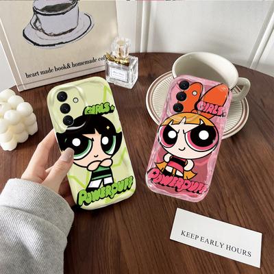 Cartoon P-Powerpuff Girls Case For Samsung Galaxy A35 A34 A33 A32 A31 A30 A24 A23 A22 A13 A12 A10S A04 M14 4G 5G Silicone Cover