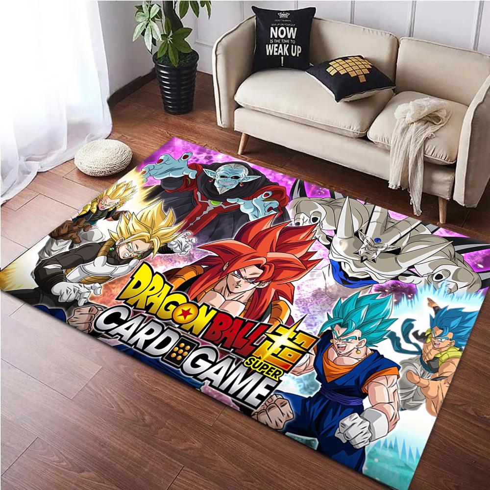 D-Dragon Ball Z Goku and Vegeta Japan Anime Carpet Rug for Living Room Art Decor Sofa Home Kids Game Area Rug Non-slip Floor Mat