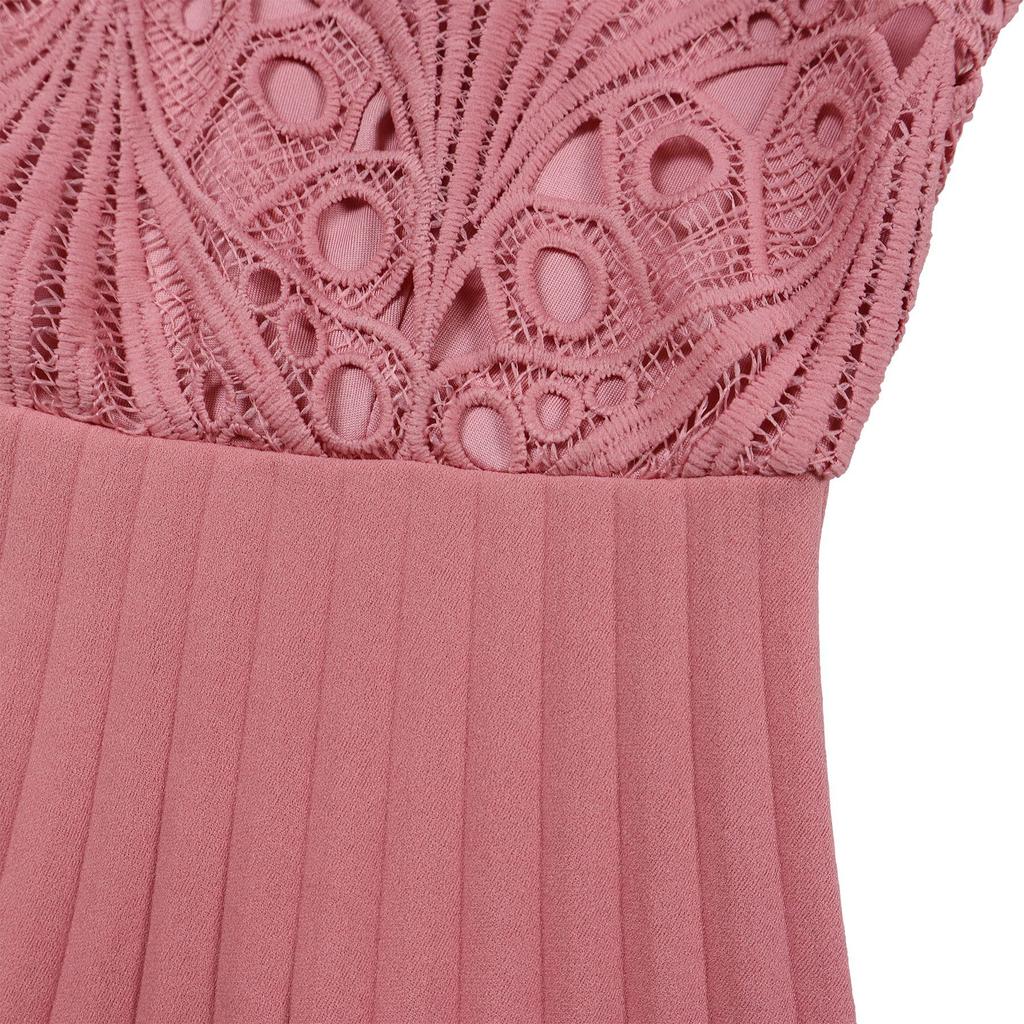 YYFS Women's Fashion Summer Spring Solid Color Print Short Sleeve O-Neck High Waist Casual Dresses