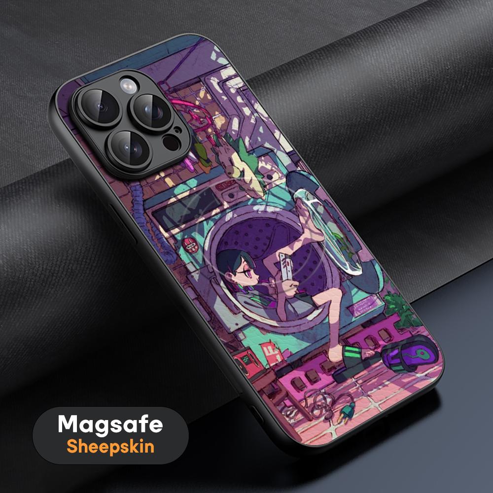 Zutomayo Anime Singer Pattern Design Phone Case For iPhone 17 16 15 14 13 12 11 Plus Pro Max  High-end Luxury Magsafe Sheepskin