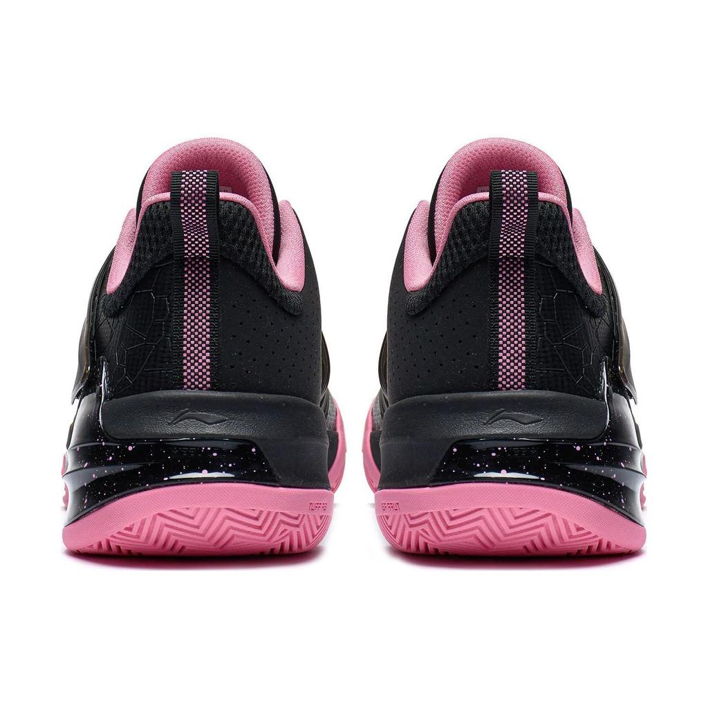 LiNing Blade 3 Team Shock Absorbing Non-Slip Durable Low-Top Basketball Shoes Men sneakers Black Pink ABAS095-11