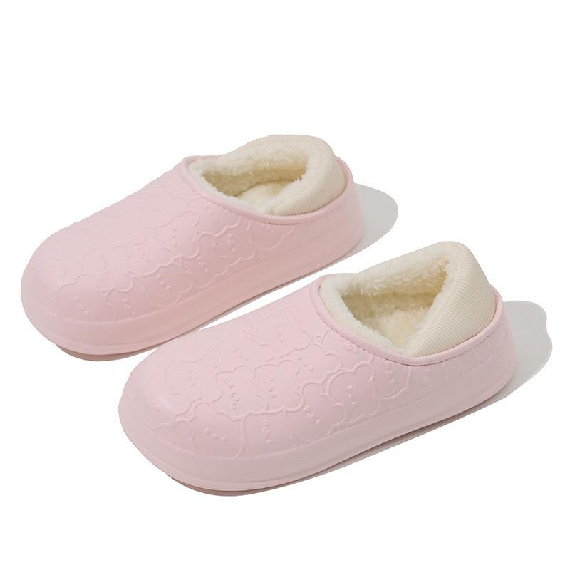 Cotton slippers women's new winter outer wear indoor living warm shoes bag heel waterproof confinement shoes cotton shoes women