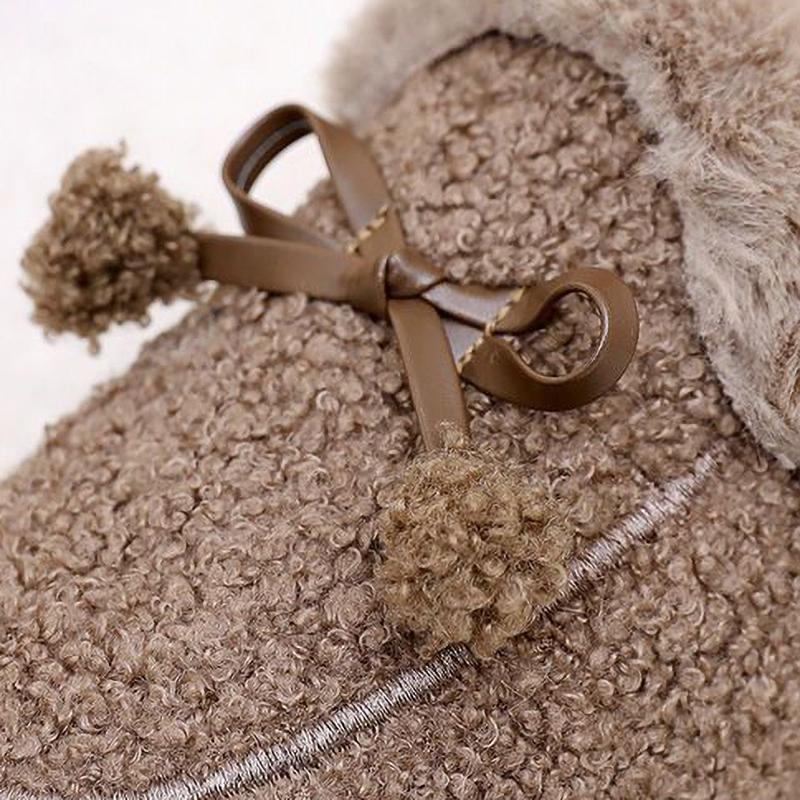 Winter Warm Womens Flat Shoes Indoor Cotton Slippers with Thick Sole Anti-Slip Warm Footwear Soft Bottom Plush Postpartum Shoes