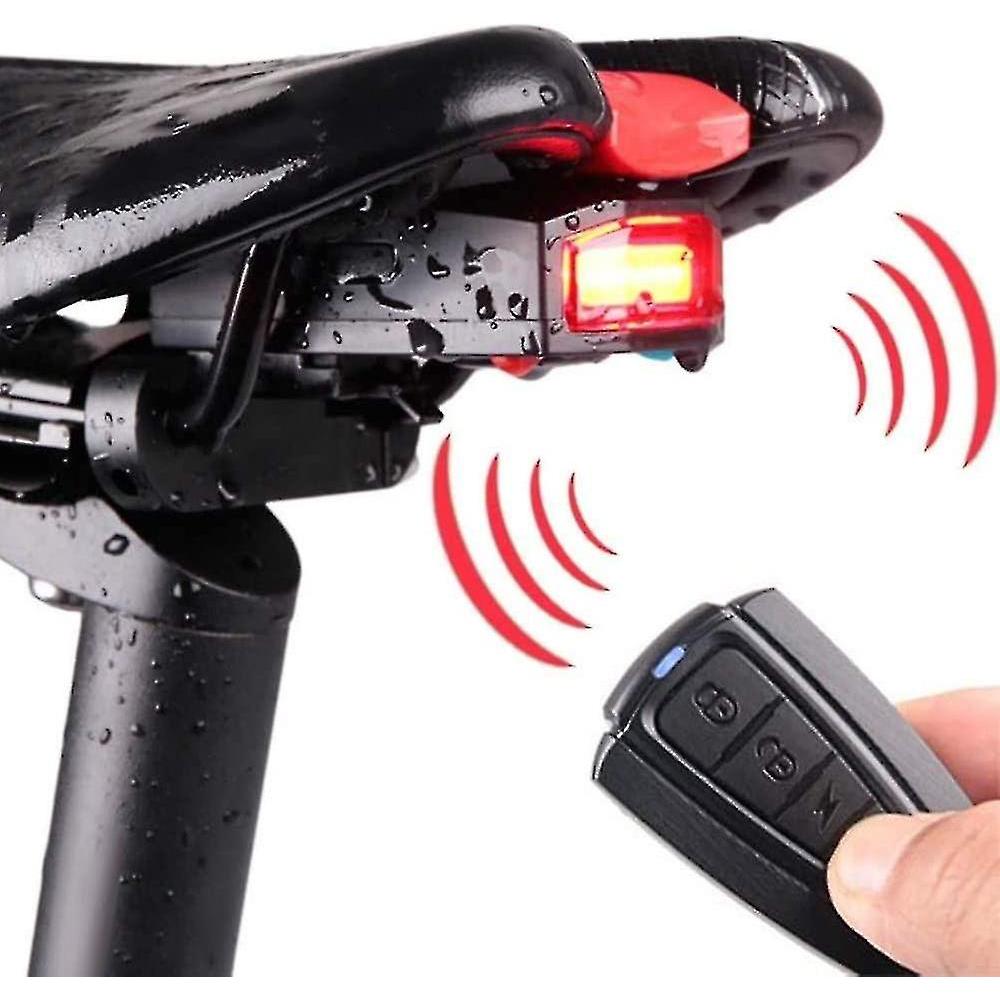 Intelligent Bike Rear Light Anti-theft Lamp Bike Alarm Rear Light Usb Rechargeable Rear Light