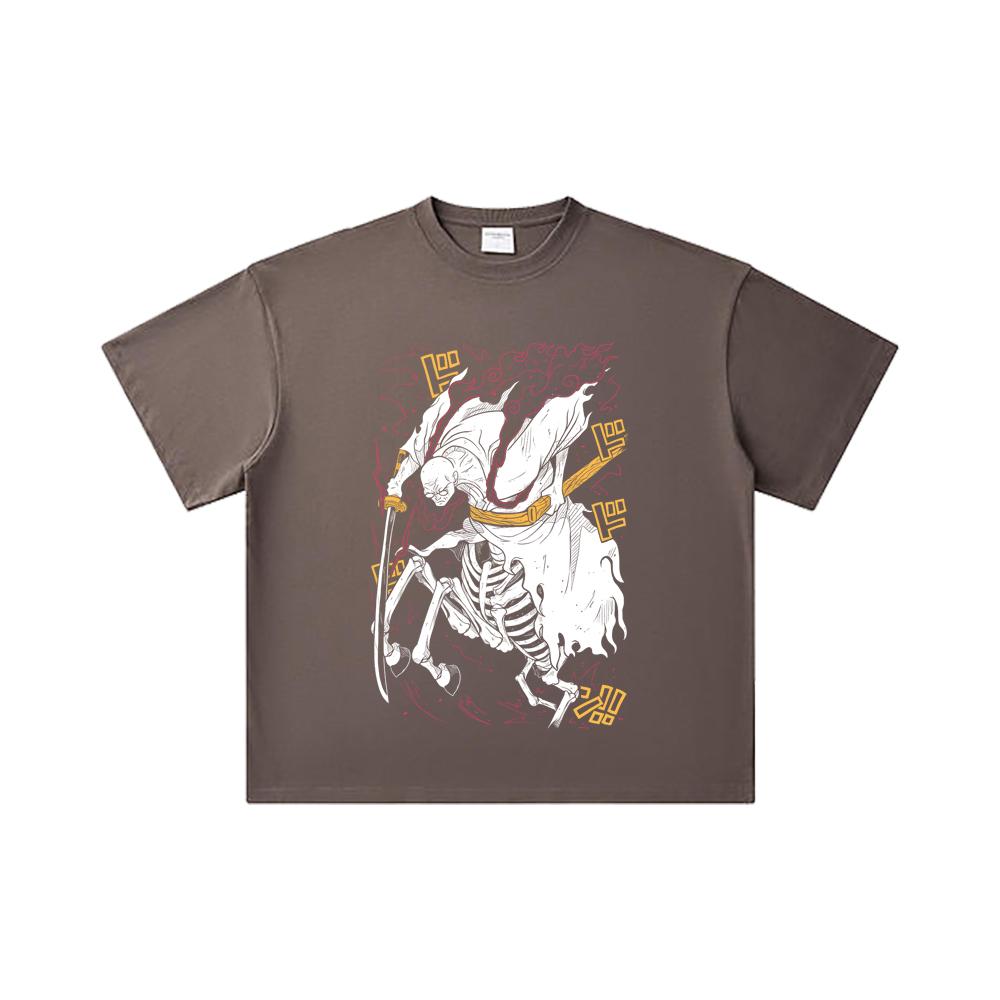 260 GSM Double Yarn 32 Count 100% Cotton One Piece V14 Nusjuro Print Unisex Heavy Cotton T Shirt