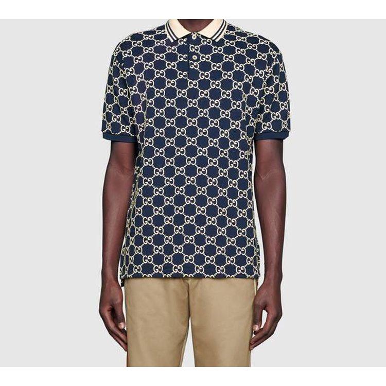 Gucci Lido Polo Shirt Men's Blue 598956-XJB0U-4115