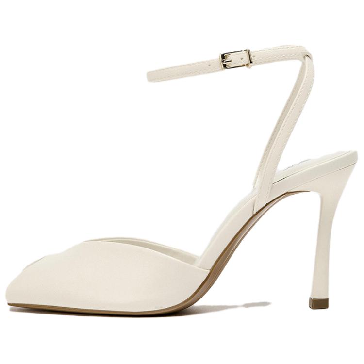 

Zara Pu Niche Fashion Open Design Stiletto High Heels 10.5Cm Women High Heels White 2343510001 37