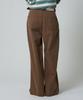Unknown Planet Side-Belted Double-Pleat Wide Chino Pants Brown