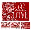 Valentines Day Placemat Retangle Shape Thickened Heat-Resistant Oil-Resistant Non-Slip Coaster Parties Weddings Banquets Table Decoration Dining