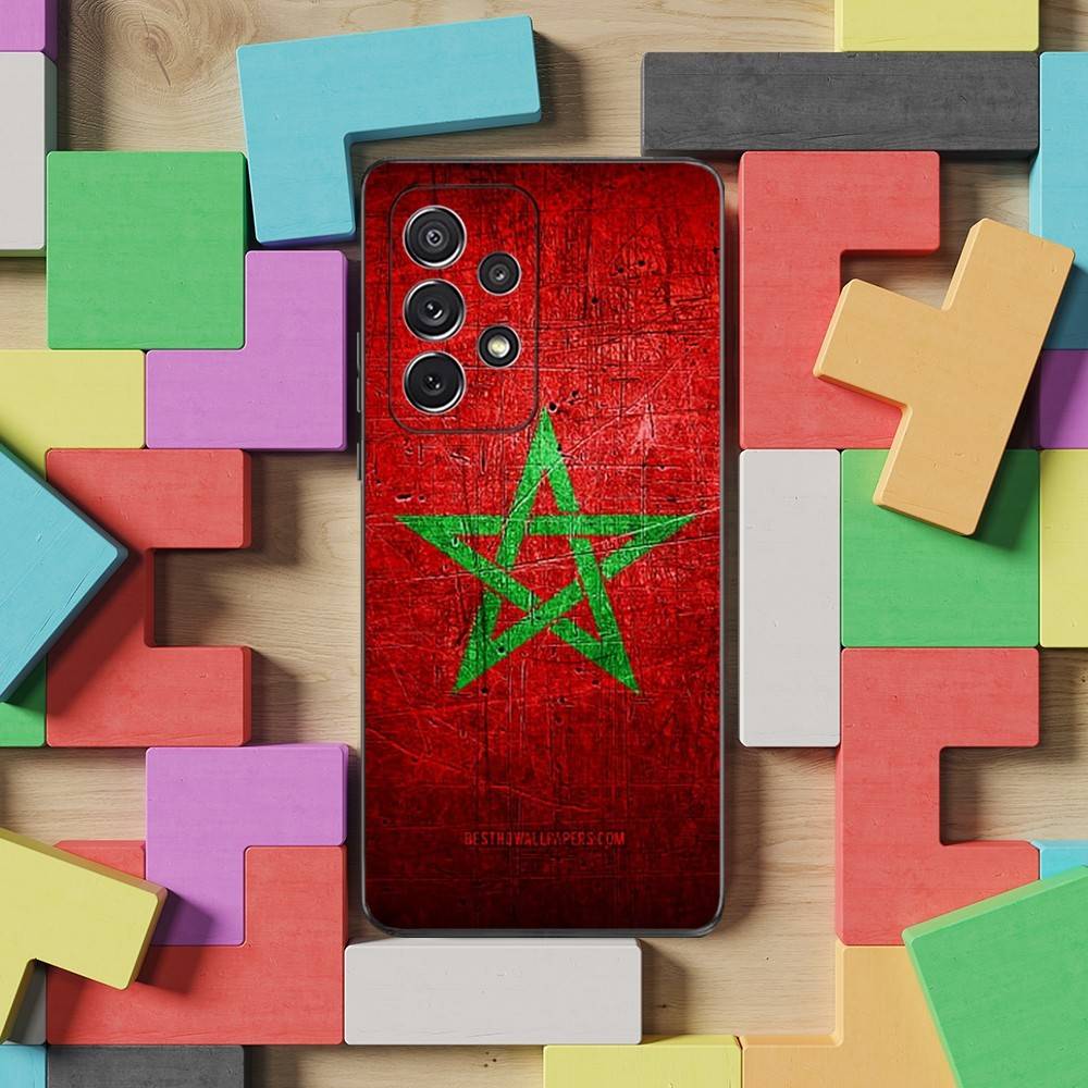 

Flag Art M-Morocco Case For Samsung S22,S25,Ultra,S24,S23,FE,S20,S10,Plus,S21,S9,Lite,Soft Silicone Black SamsungS21plus