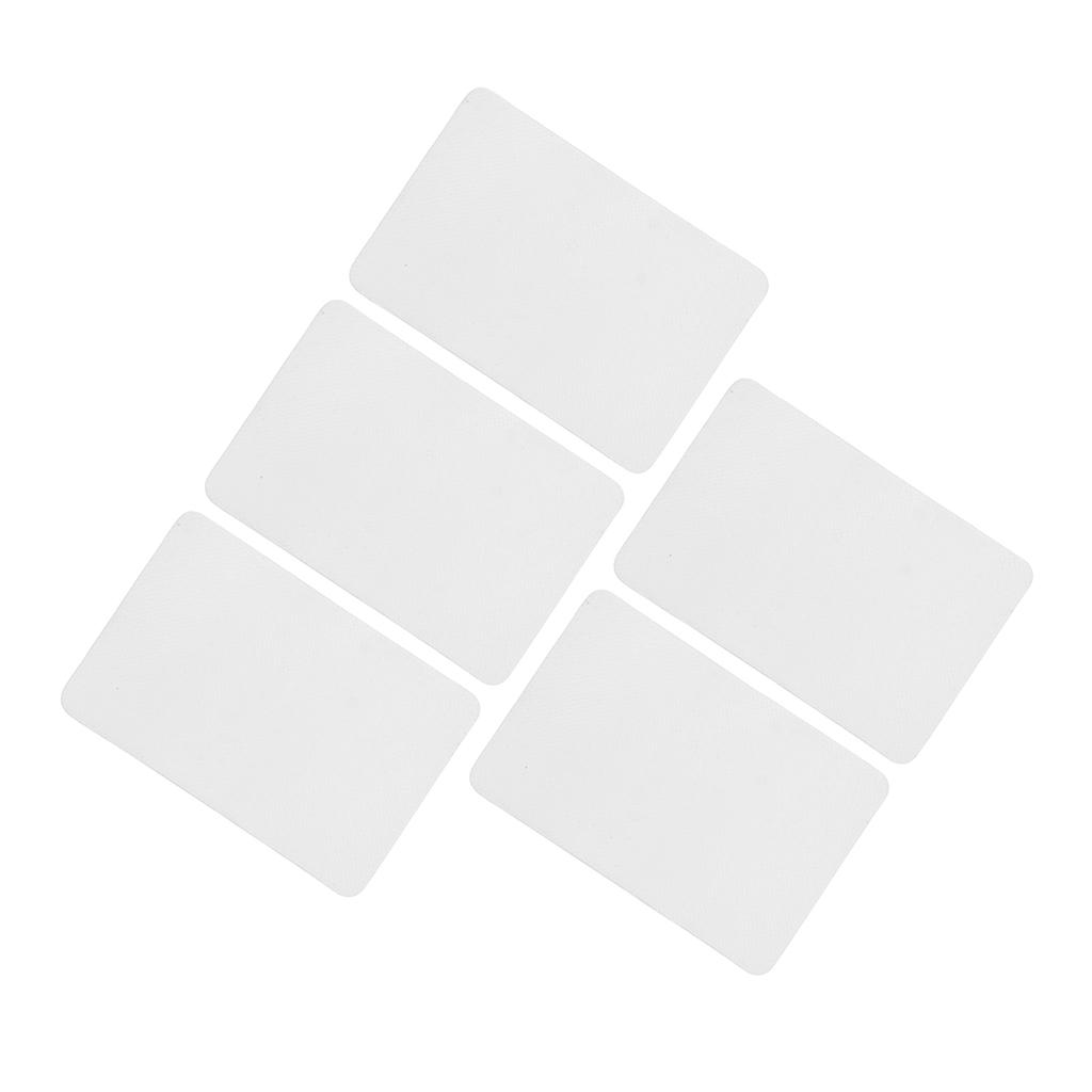 5PCS Inflatable Boat Repair Patch PVC Waterproof Air Leakage Prevention Kayak Repair Patch for Boat Repair Kit White