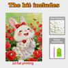 DIY Cute Little Rabbit Pearl Diamond Art Kits Without Frame 30x40cm Gem Art Diamond Painting Kits for Adults/Beginners Gift Idea Home Wall Decor