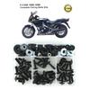 Passend für Yamaha FJ1200 1986-1996 Kompletter Vollverkleidungs-Schraubensatz Karosserieschrauben Stahlklammern Schnellmuttern Abdeckschrauben