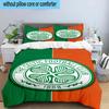 3pcs Cel-tic Football Club Crest Printed Bedding Set Duvet Cover Closure Includes 1 Duvet Cover & 2 Pillowcases Bedding Sets Home Decor Gifts
