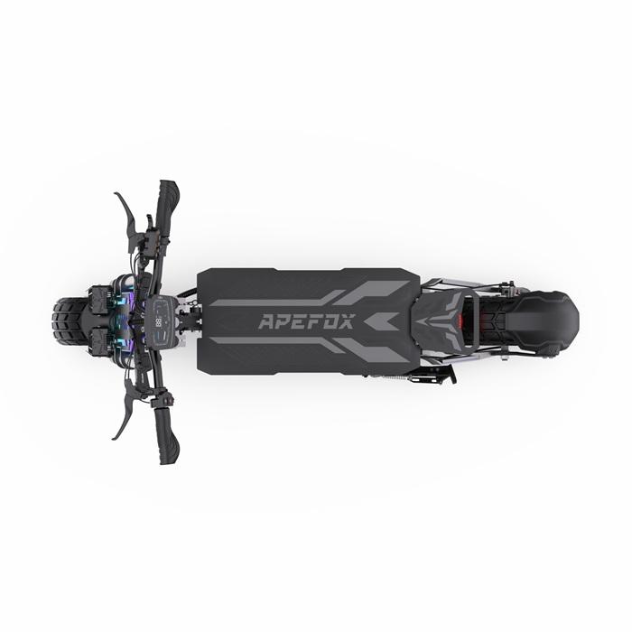 Skládací elektrická koloběžka APEFOX-T90: 85 km/h, 100 km dojezd, 60 V 31,2 Ah, Dva 2100W motory, 13palcové terénní pneumatiky