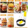 2/4pcs Omelette Fried Egg Shaper Stainless Steel Egg Rings Portable Frying Eggs Cooker  Home