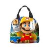 Mario Portable Bento Bag Lunch Box Bag Student Children'S Meal Bag Lunch Box Bag Bento Bag Aluminum Foil Lunch Bag Thermal Insulation