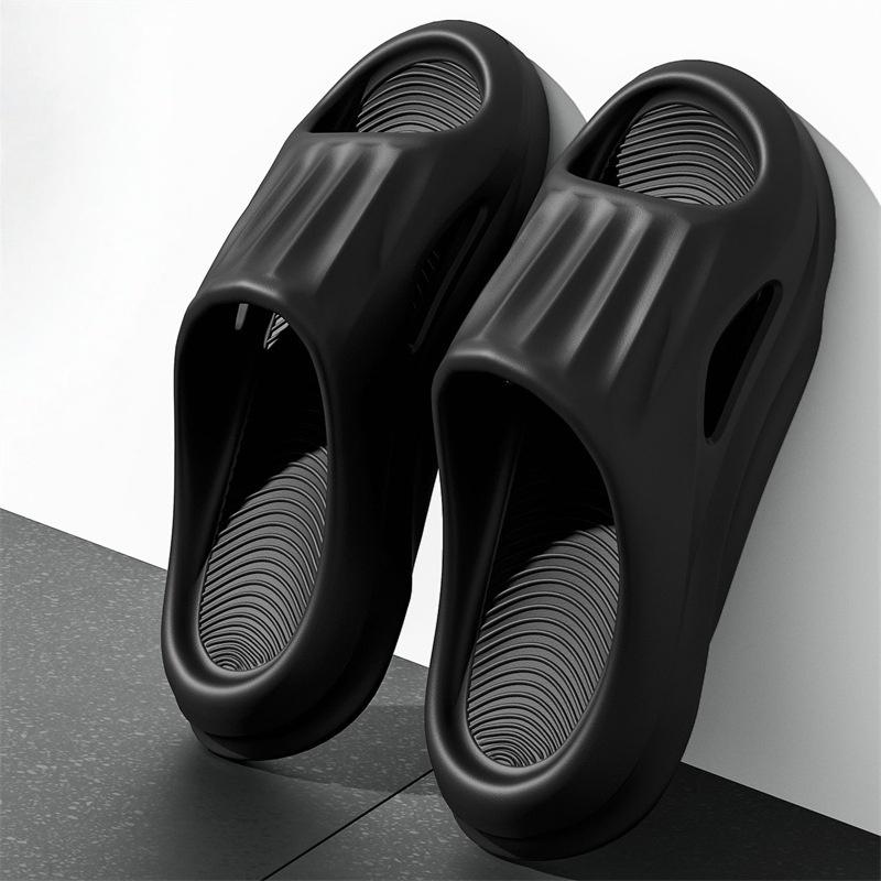 Non Slip Eva Indoor Slide Shoes Women Summertime Comfort Cloud Thick Bottom Bedroom Slide Shoes Plus Size 45 Couple Home Slides