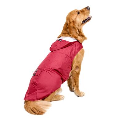 6XL Reflective Pet Dog Rain Coat Raincoat Rainwear with Leash Hole for Medium Large Dogs