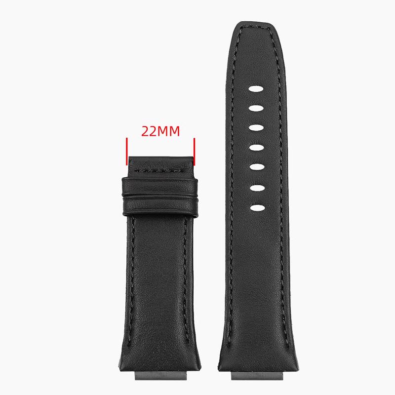 

Rarone Twin Star Y Series 8840239 8840199 8840229 259 Convex Edge Special Soft Leather Watch Strap Men s Watch Accessories Black For 8840229