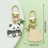 Adorable National Treasure Panda Metal Keychain – Cute & Quirky Cartoon Dāi Méng Panda Keyring Pendant for Men, Women, & Bag Charms.