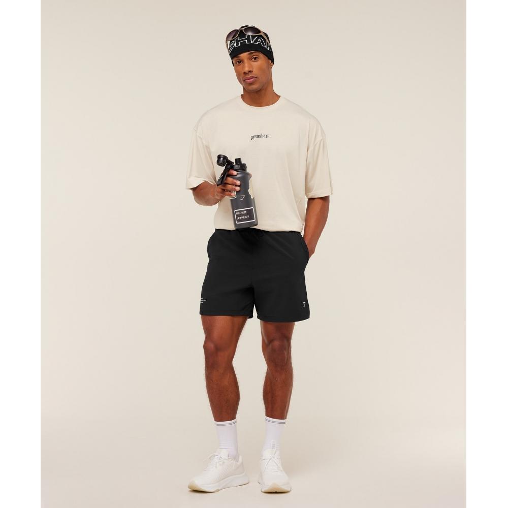 Gymshark TacTical Oversized T shirT oaT whiTe A3b5g Wc1v