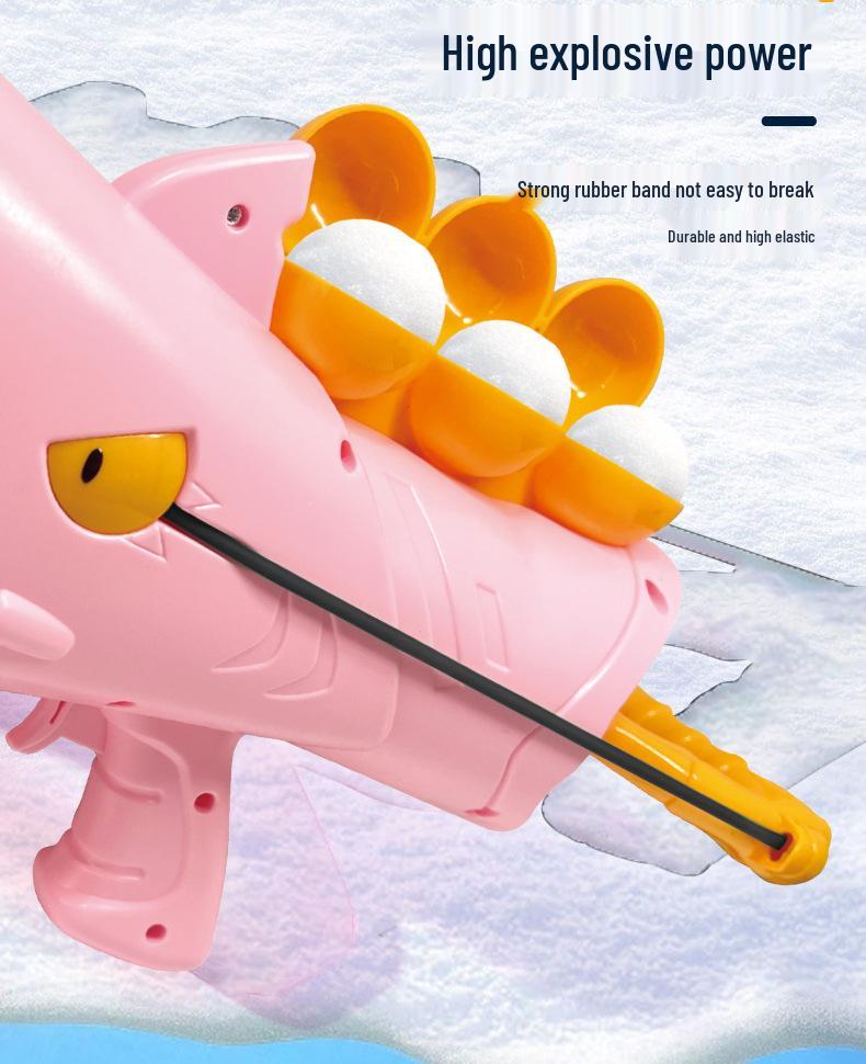 Snowball Launcher: Winter Snow Play Tool and Pellet Gun for Snowball Fights