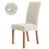 Anti-dirty Fabric Chair Cover Stretch Jacquard Chair Covers for Dining Room Kitchen Wedding Home Seat Case Not 100% Waterproof