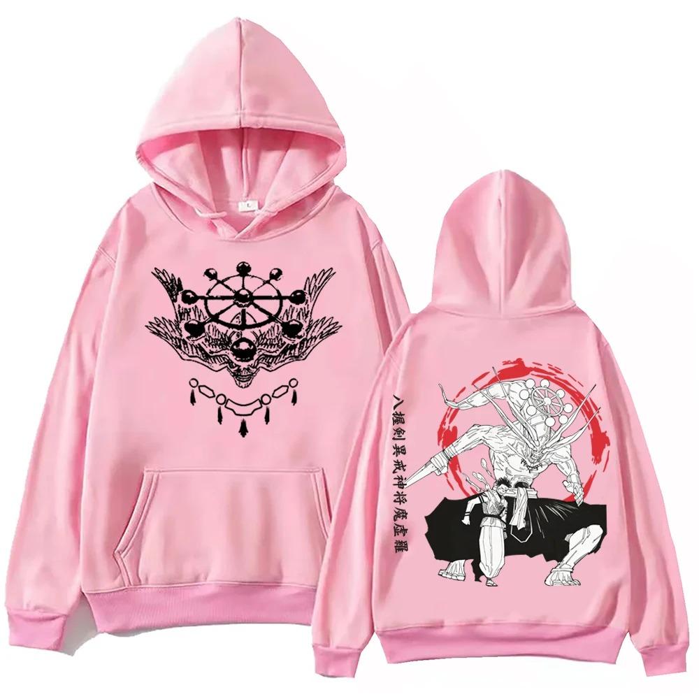 Sukuna and Mahoraga Jujutsu-Kaisen Anime Hoodie Men Woman Harajuku Long Sleeve Pullover Tops Hip Hop Streetwear Oversized