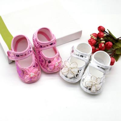 Baby Girl Shallow Floral Printed Cotton Shoes Newborn Soft Sole Casual Toddler Shoes
