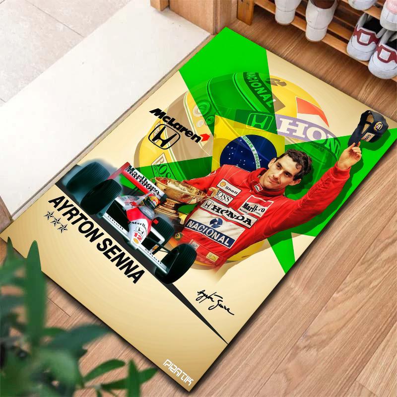 Ayrton Senna Carpet Rug for Living Room Bedroom Home Sofa Decoration,Kids play Nonslip Floor Mat