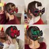 1Pc Christmas Bell Bow Plush Hair Clip,Cute Autumn/Winter Back-Of-Head Clip For Ponytails And Bun Hairstyles, Large Shark Clip