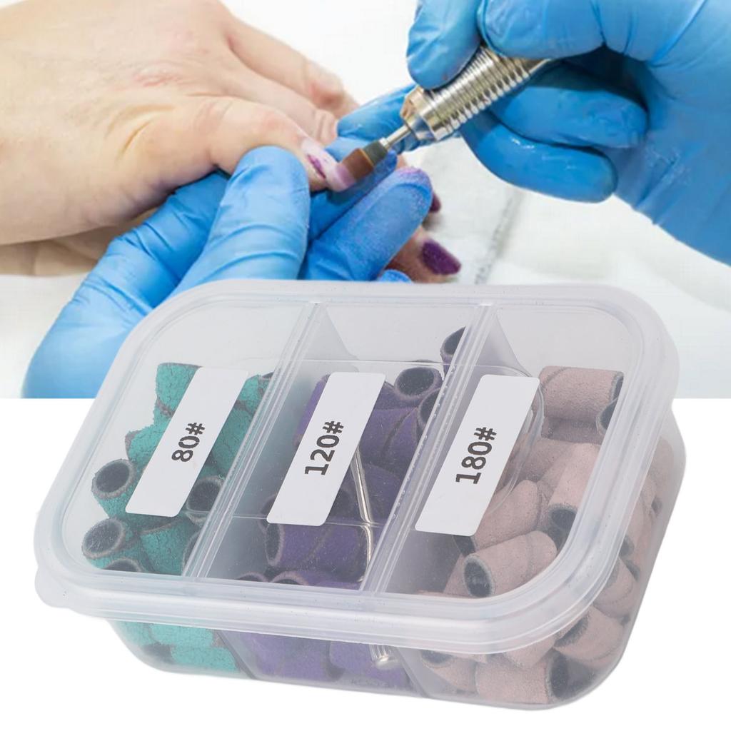 75 buc bandă mică de șlefuit pentru manichiură 80# 120# 180# Banda de șlefuit profesională pentru exfoliere pentru pediatrie