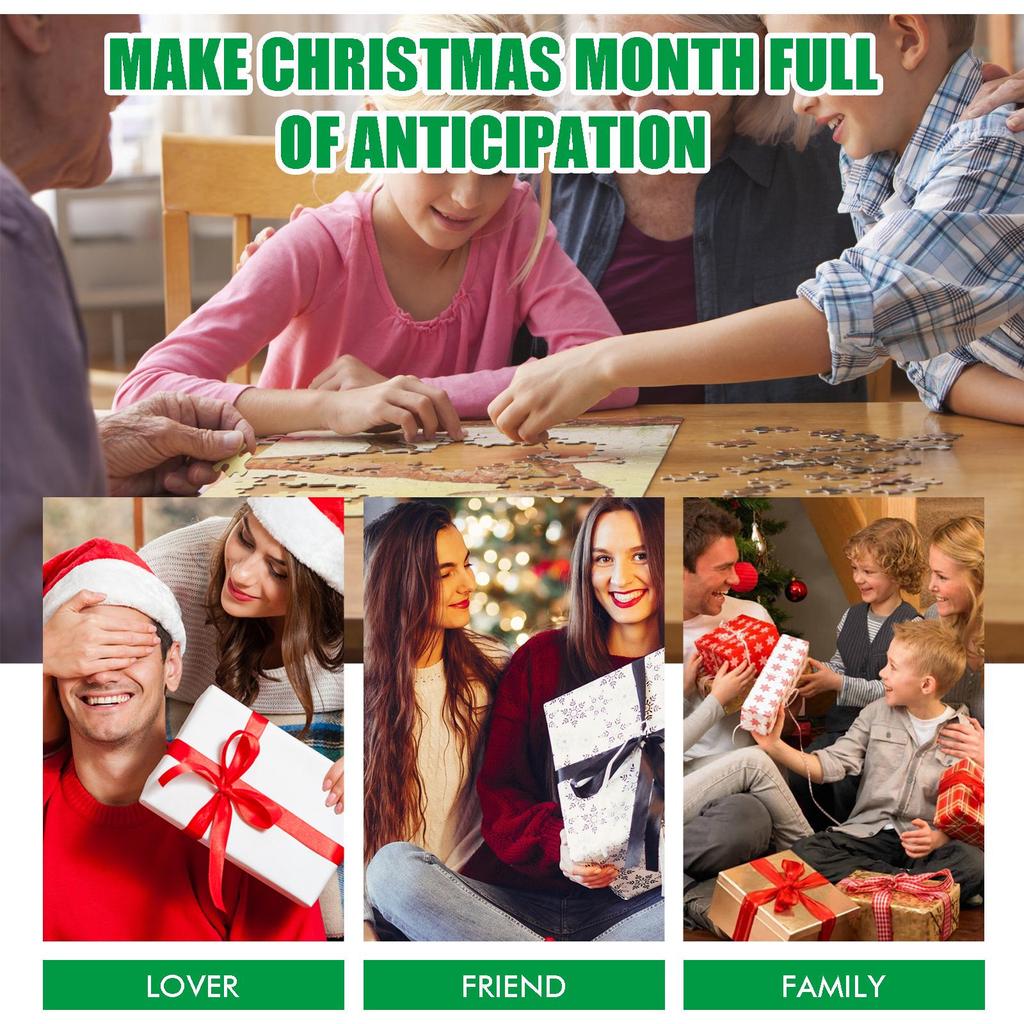 Dowmoo Christmas Advent Calendar Puzzle & Hanging Decoration Gift Toy