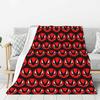 Custom Helluva Boss Black Humor Animated Musical Film Blanket Warm Fleece Soft Flannel Throw Blankets for Bedding Outdoor Autumn