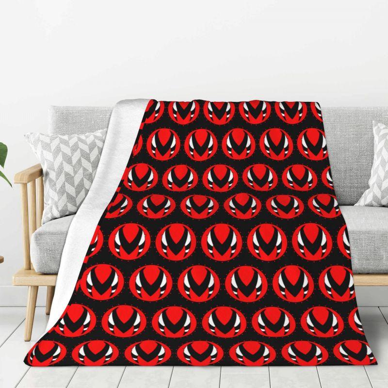 Custom Helluva Boss Black Humor Animated Musical Film Blanket Warm Fleece Soft Flannel Throw Blankets for Bedding Outdoor Autumn
