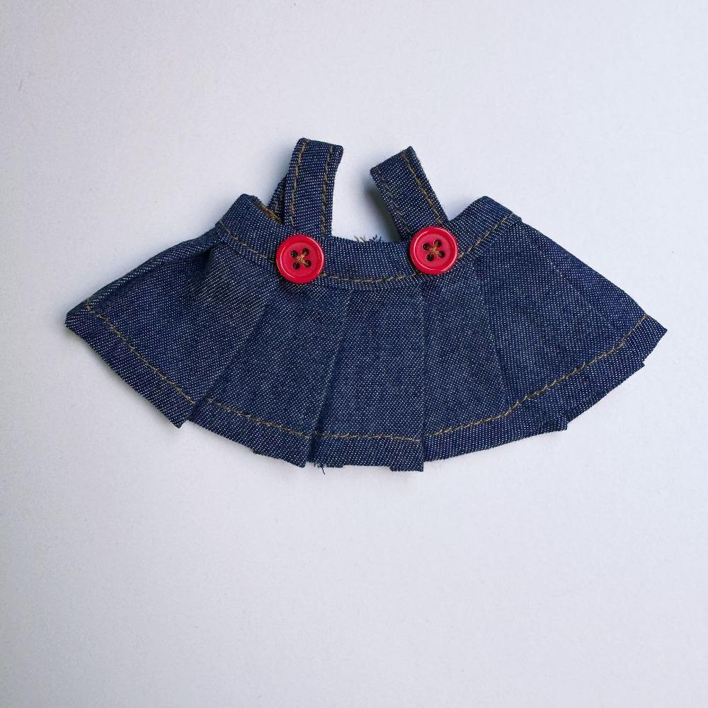 Fashion Style Jeans Pants Chic Toys Accessories Mini Jeans Skirt For 10cm Cotton Stuffed Dolls