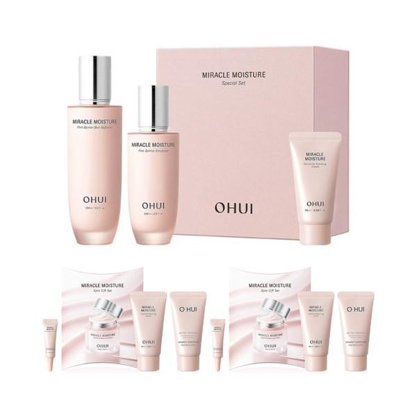 

O HUI Miracle Moisture Pink Barrier Skin 150 мл + Эмульсия 100 мл + Крем 25 мл, 1 набор (+Включен набор Miracle Moisture, всего 6 предметов)