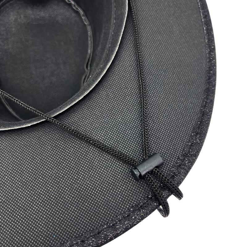 Glitter Pink Cowboy Hat Men British Gentleman Western Cowboy Jazz Hat Women National Style Windbreak Rope Top Hat