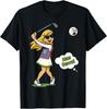 Lady Golfer Bad Swing Hits Ball Wild Off Course T-Shirt