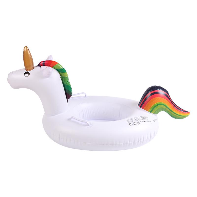 Pogrubione PVC Nadmuchiwane Zwierzęce Kółko do Pływania - Uroczy Wzór Tygrysa i Żółwia dla Dzieci