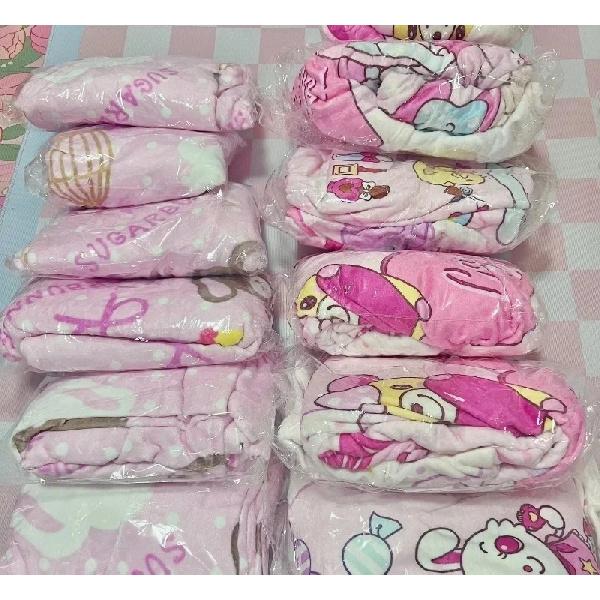 Cute Sugarbunnies Coral Plush Blanket Office Home Lounge Chair Blankets Cartoon Loving Soft Printed Blankets 1.5*2m Gifts