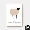 Scandinavian Decorative Living Room Unicorn Weird Lama Fluffy Fox Flamingo Kids Room Fresh Cartoon Art House Poster