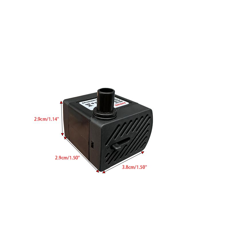 Submersible Pump 220V 3W Four LED Lights Aquarium Pond Glow Rockery Fountain Pump EU Plug Landscaping DIY180L/H Water Pump