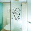 Cute Waterproof Removable Shower Glass Door Sticker Kids Bathing Wall Sticker Decal