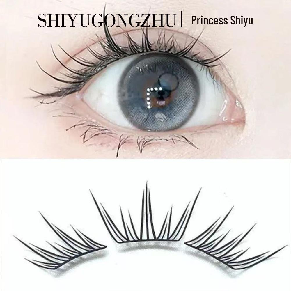 Summer Blue Tears Glue-Free False Eyelashes Book, 28 Rows - Large Capacity with Cross-Border Customization