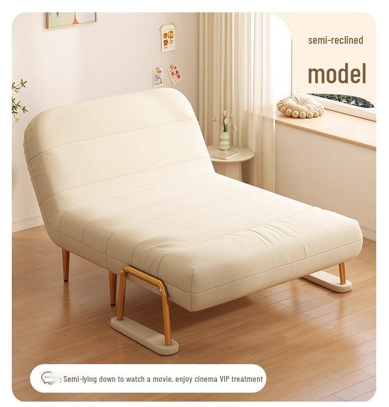 Cream Multi-Functional Folding Sofa Bed for Small Spaces