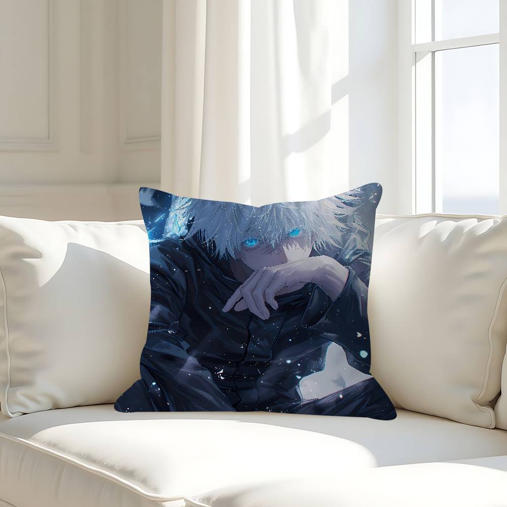 

S-Сатору Г-Годжо Подушка Подарки Мебель для дома и офиса Спальня Диван Автомобильная наволочка Чехол 45х45см 16x16Inch