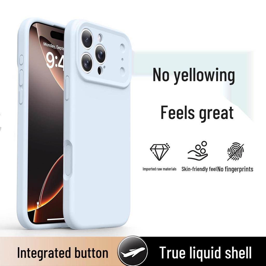 Ochranné pouzdro z tekutého silikonu s povrchem na dotek pro iPhone 16/15 Pro Max